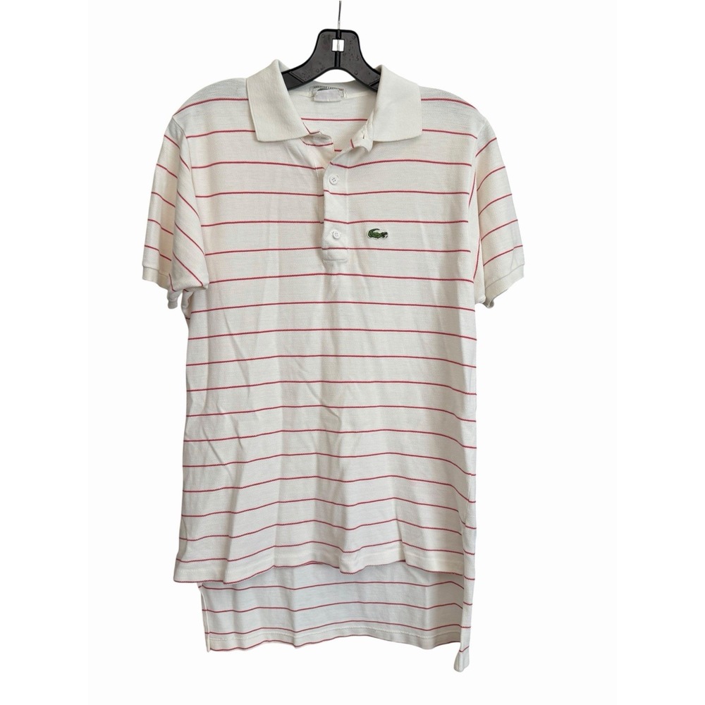 Chemise Lacoste Polo Shirt Vintage Small? Stripe Tennis Preppy 90s #ST13-2